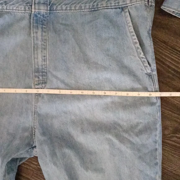 Lee Union- all coverall overall denim with heart patch S - Picture 10 of 16